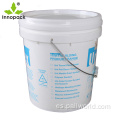 Bucket de plástico negro de 15 LTR Precio con mango